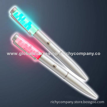 LED ballpoint pen with floater